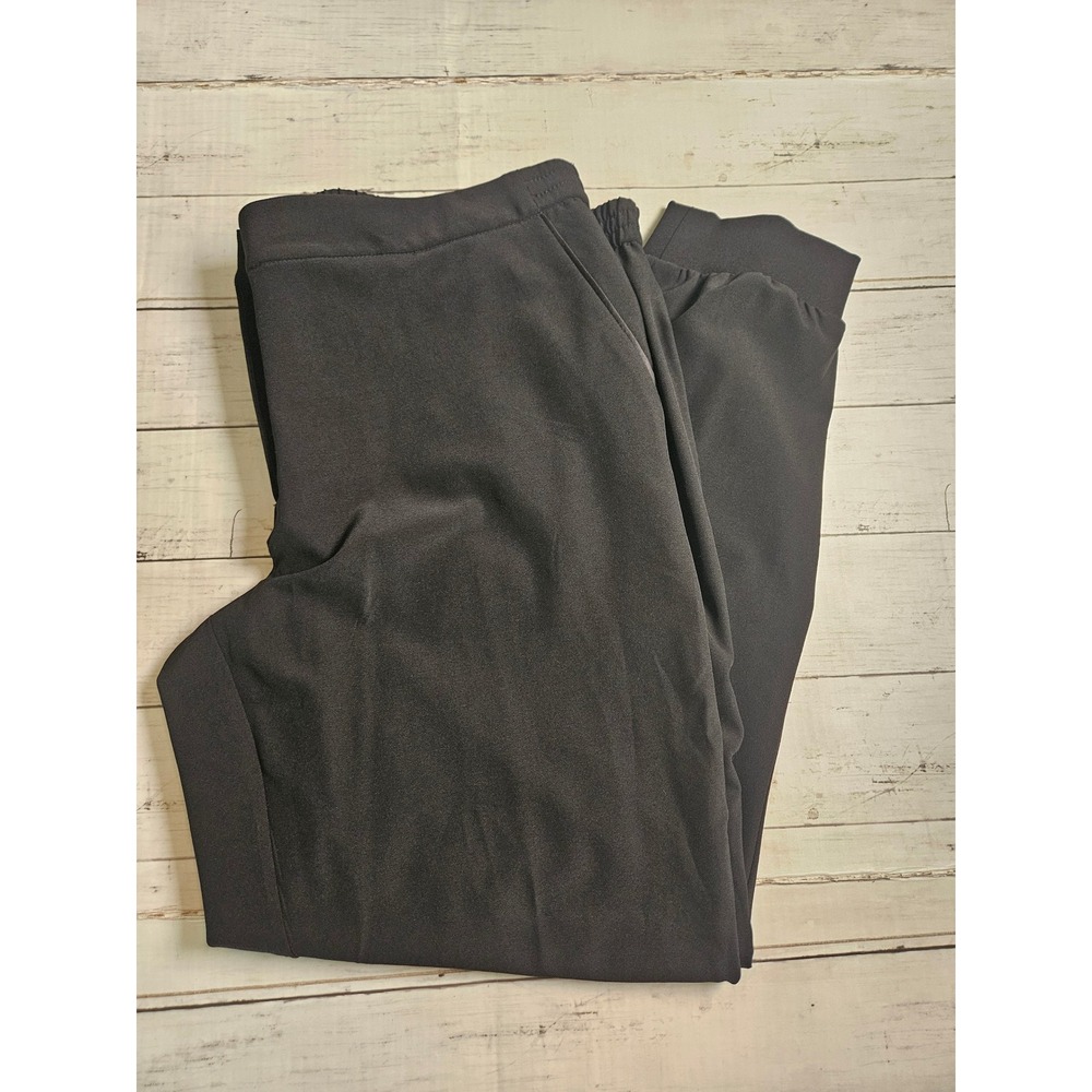 White House Black Market Delicacy Jogger Pants Black 16R Taper Ankle NWT